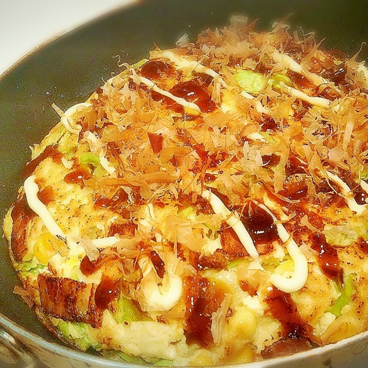 豆腐&おからパウダーで♪私のヘルシ~お好み焼き★*